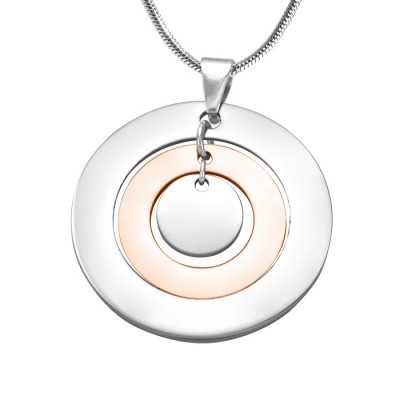 Circles of Love Necklace - TWO TONE - Rose - The Handmade ™