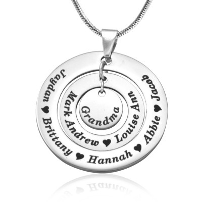 Circles of Love Necklace - Silver - The Handmade ™