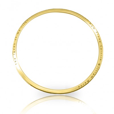 Personalised Classic Bangle - Gold - The Handmade ™