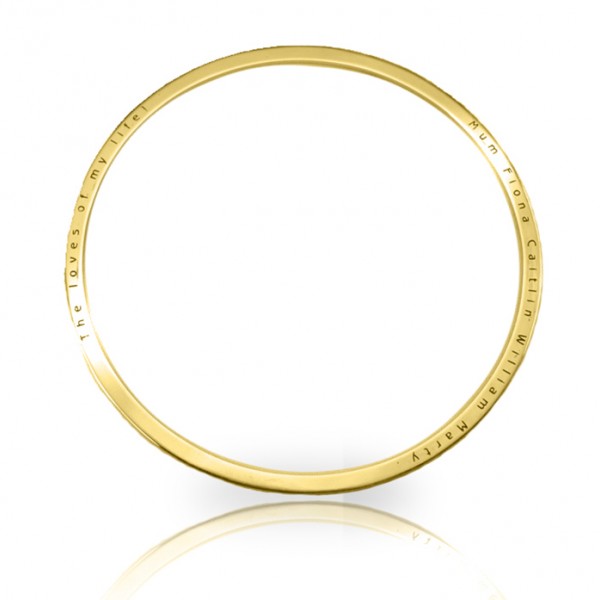 Personalised Classic Bangle - Gold - The Handmade ™
