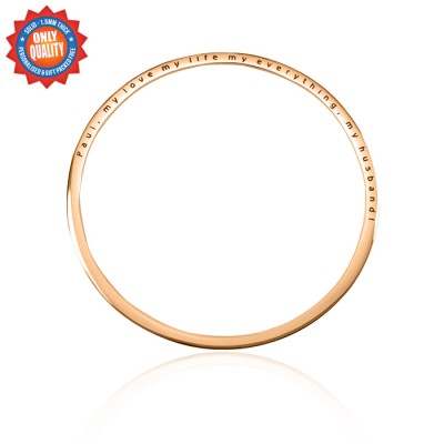 Personalised Classic Bangle - Rose Gold - The Handmade ™