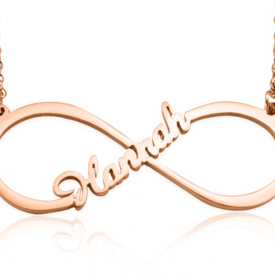 Single Infinity Name Necklace - Rose Gold - The Handmade ™