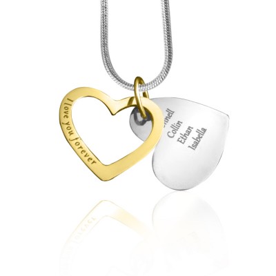 Love Forever Necklace - Two Tone - - The Handmade ™