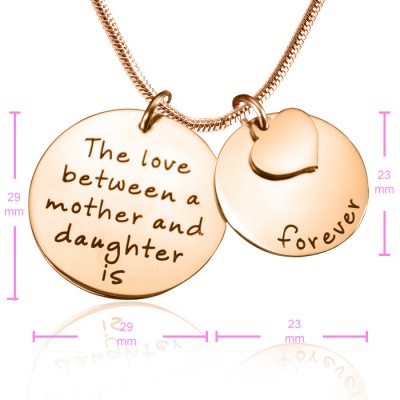Mother Forever Necklace - Rose Gold - The Handmade ™