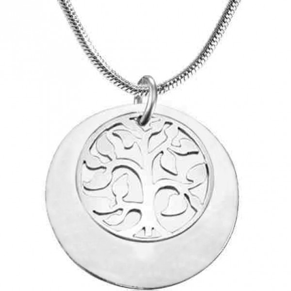Personalised My Family Tree Single Disc - Silver - The Handmade ™
