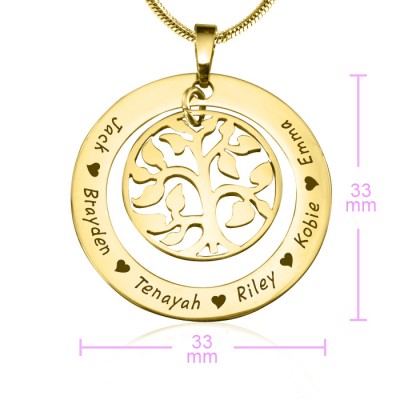 Family Tree Necklace - Gold - The Handmade ™