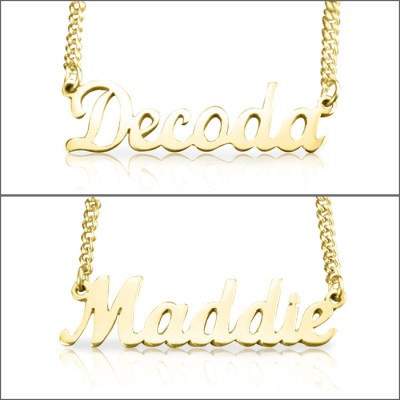 Name Necklace - Gold - The Handmade ™