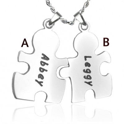 Puzzle Necklace - Silver - The Handmade ™