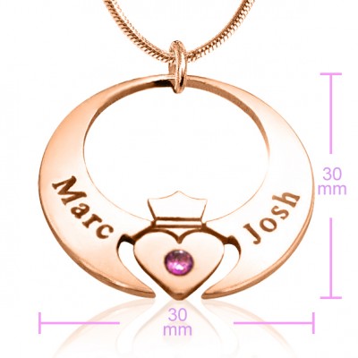 Queen of My Heart Necklace - Rose Gold - The Handmade ™