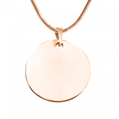 Swirls of Time Disc Necklace - Rose Gold - The Handmade ™