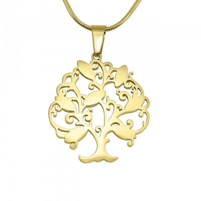 Tree of My Life Necklace 7 - Gold - The Handmade ™