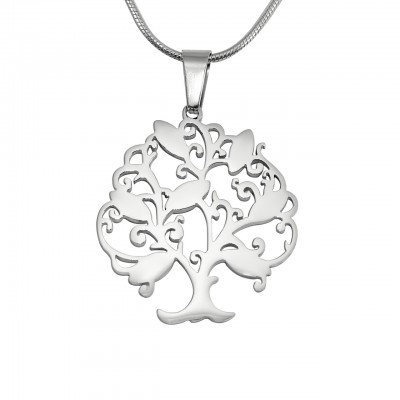 Tree of My Life Necklace 7 - Silver - The Handmade ™