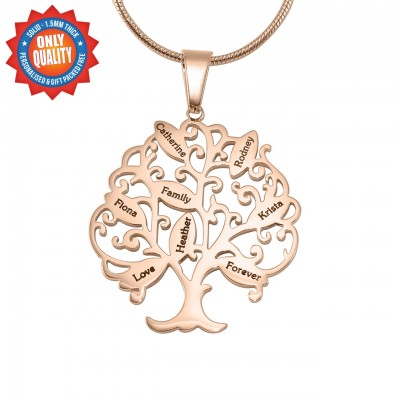 Tree of My Life Necklace 10 - Rose Gold - The Handmade ™