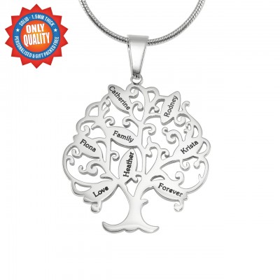 Tree of My Life Necklace 8 - Silver - The Handmade ™