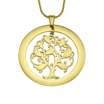 Personalised Tree of My Life Washer 7 - Gold - The Handmade ™