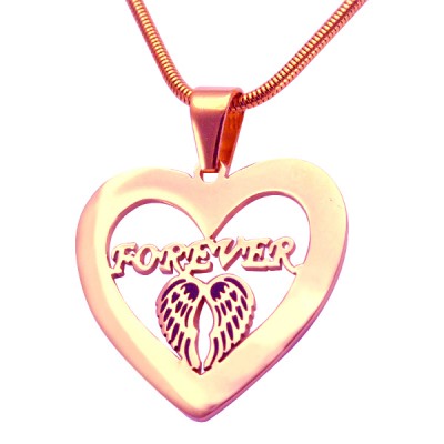 Angel in My Heart Necklace - Rose Gold - The Handmade ™