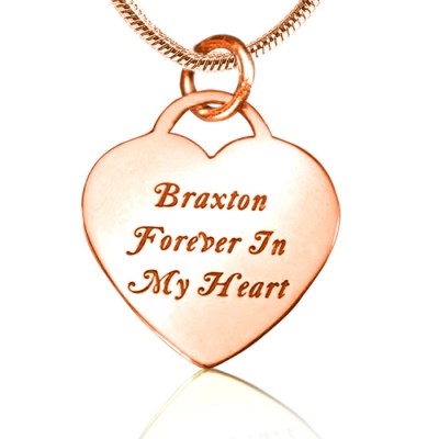 Forever in My Heart Necklace - Rose Gold - The Handmade ™