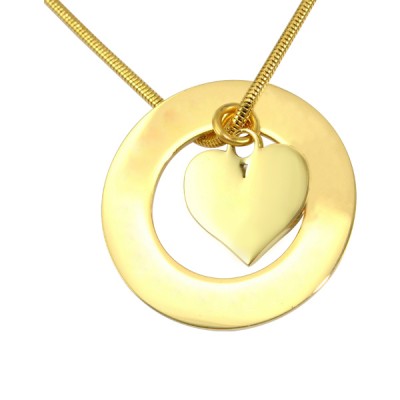 Circle My Heart Necklace - Gold - The Handmade ™