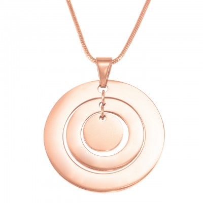 Circles of Love Necklace - Rose Gold - The Handmade ™