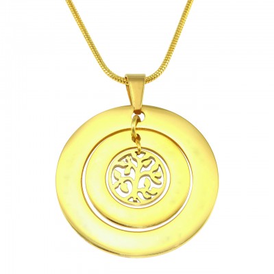 Circles of Love Necklace Tree - Gold - The Handmade ™