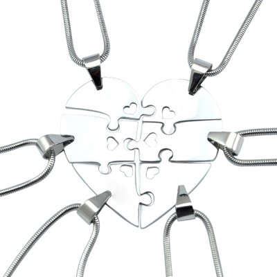 Hexa Heart Puzzle Necklace - The Handmade ™