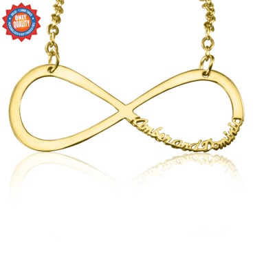 Classic Infinity Name Necklace - Gold - The Handmade ™