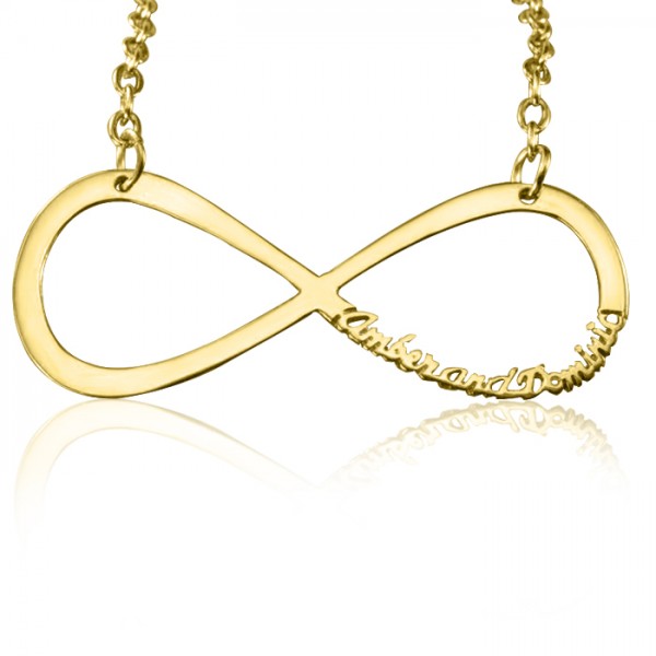 Classic Infinity Name Necklace - Gold - The Handmade ™