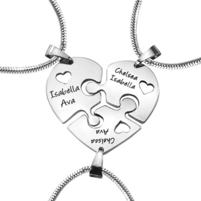 Triple Heart Puzzle - Three Necklaces - The Handmade ™