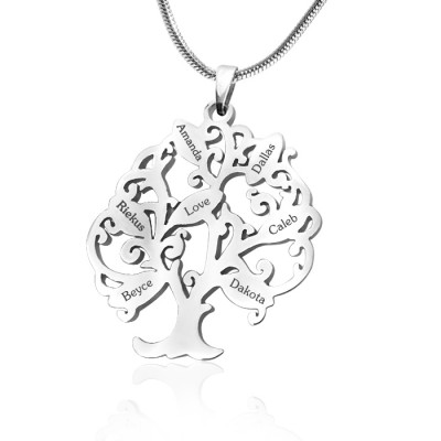 Tree of My Life Necklace 7 - Silver - The Handmade ™