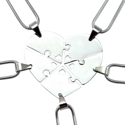 Penta Heart Puzzle - Five Necklaces - The Handmade ™