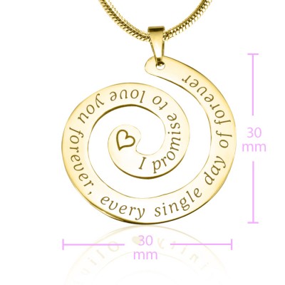 Personalised Promise Swirl - Gold Plated*Limited Edition - The Handmade ™