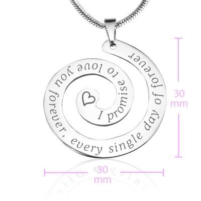 Personalised Promise Swirl - Silver *Limited Edition - The Handmade ™