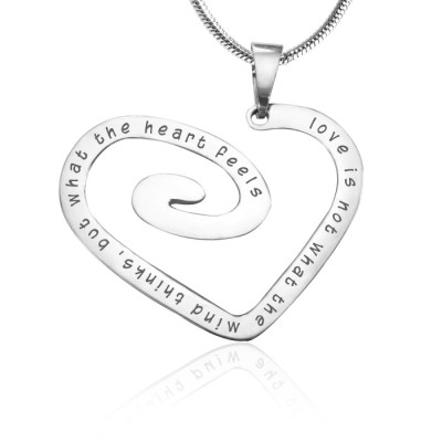Love Heart Necklace - Silver *Limited Edition - The Handmade ™