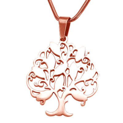 Tree of My Life Necklace 9 - Rose Gold - The Handmade ™
