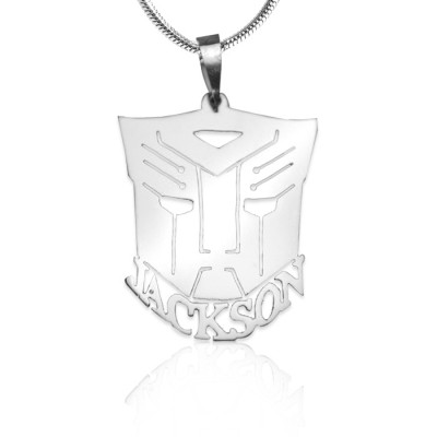 Transformer Name Necklace - Silver - The Handmade ™