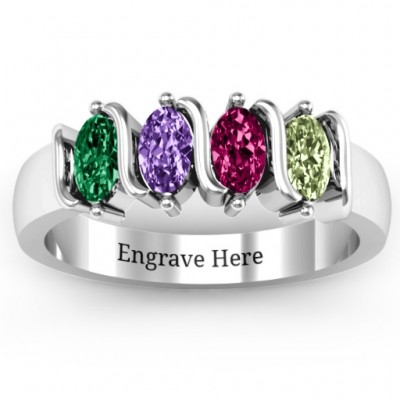 2-5 Oval Stones Ring - The Handmade ™