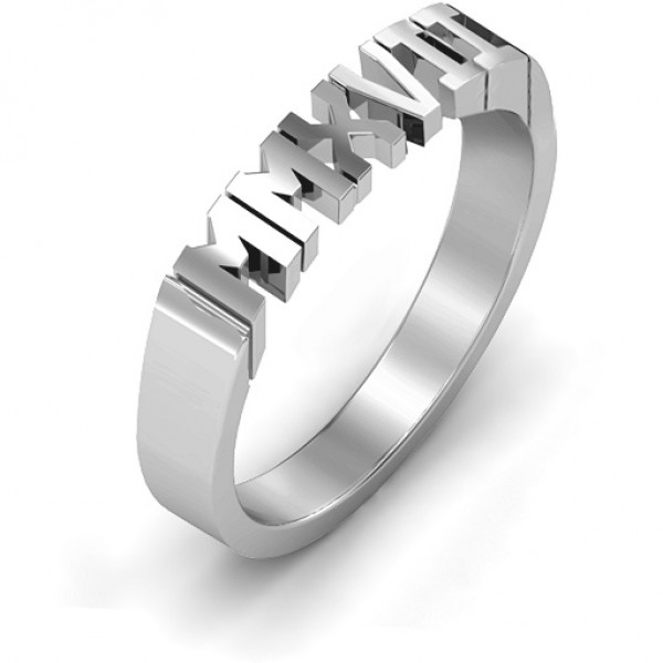 Roman Numeral Graduation Ring - The Handmade ™