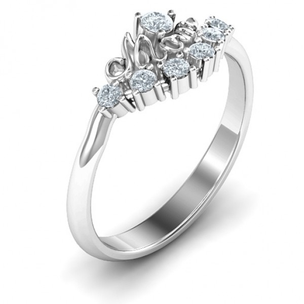 4 - 9 Stone Mom's Glimmering Love Ring - The Handmade ™
