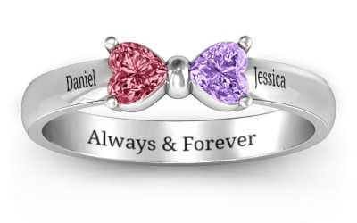 Adorable Bow Ring: Heartfelt Gems & Handmade Magic!
