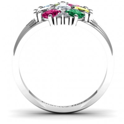 Arachna Centre Marquise and Princess Ring with Accents - The Handmade ™