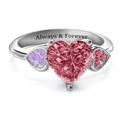 Brilliant Love Accented Heart Ring - The Handmade ™