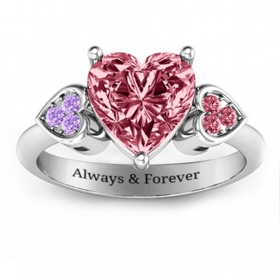 Brilliant Love Accented Heart Ring - The Handmade ™