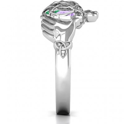 Caged Hearts Celtic Claddagh Ring - The Handmade ™