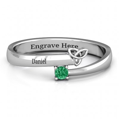 Celtic Solitaire Bypass Ring - The Handmade ™