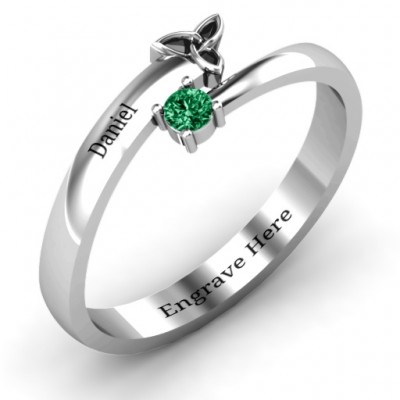 Celtic Solitaire Bypass Ring - The Handmade ™