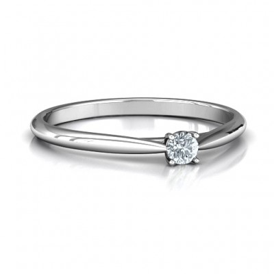 Classic Solitare Sparkle Ring - The Handmade ™
