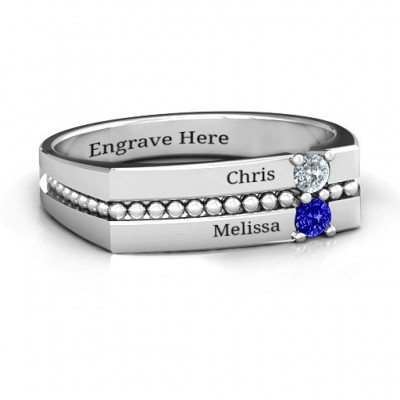 Crevice Beaded Women's Ring - The Handmade ™
