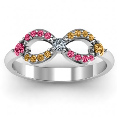 Dazzling Infinity Ring with Accents - The Handmade ™
