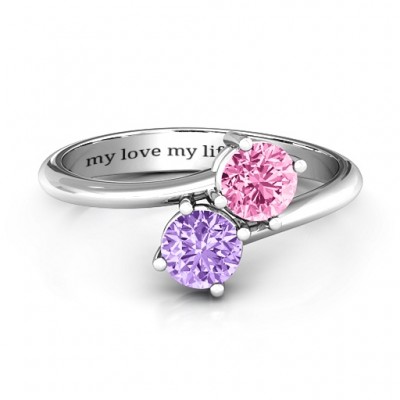 Destined For Love Double Gemstone Ring - The Handmade ™