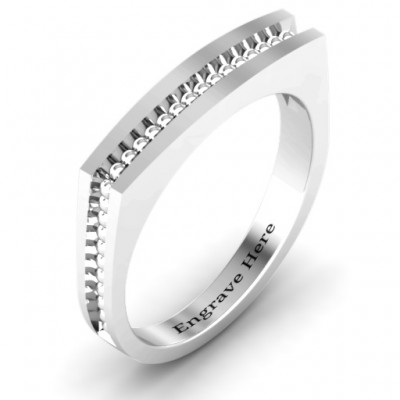 Fissure Beaded Groove Women's Ring - The Handmade ™